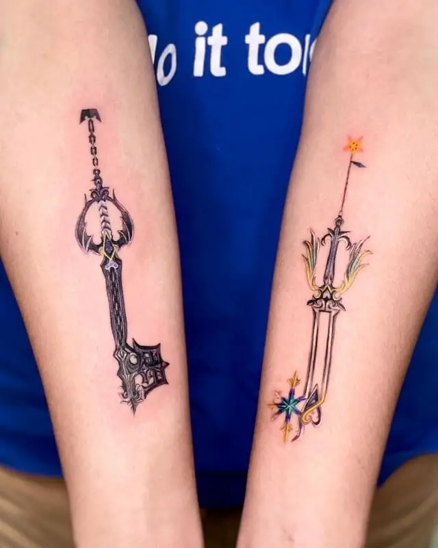 Its still fresh but I finally got my Oathkeeper tattoo  rKingdomHearts