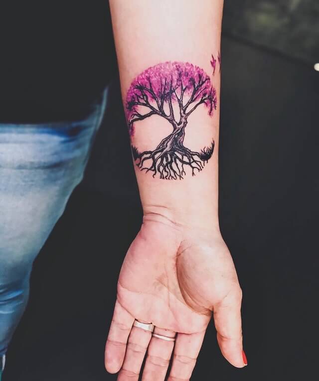  life of norse tree tattoo 