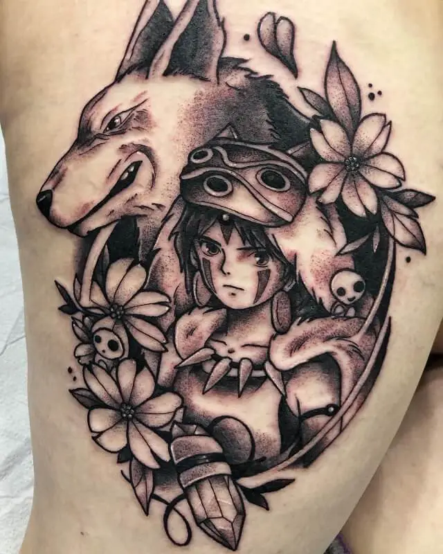 mononoke princess tattoo