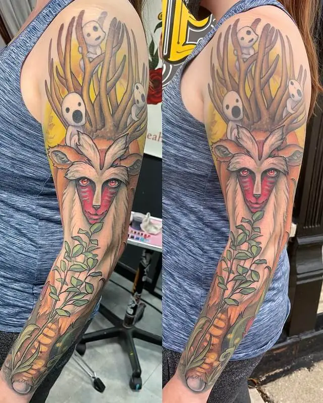 mononoke tattoo mask