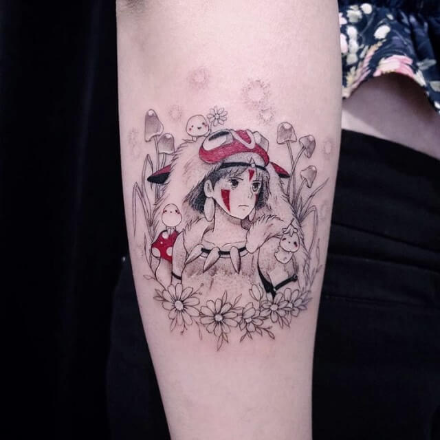 mononoke tattoos mask