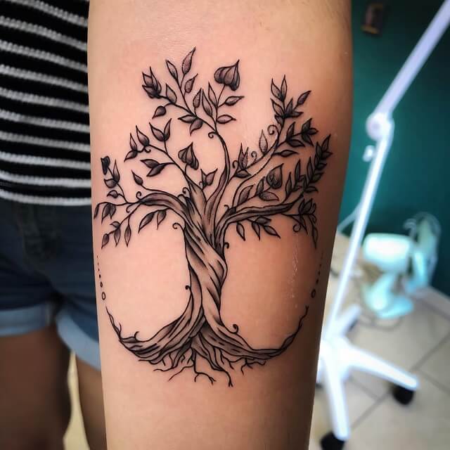 norse tree tattoo symbol