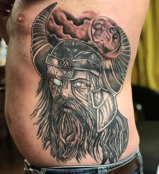 odin tattoo ravens