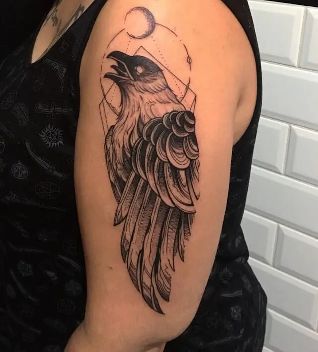 Odins Ravens Tattoo Design 2 by ImogeneDowne on DeviantArt