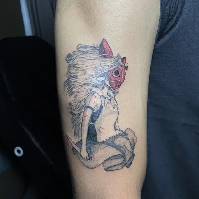 princess tattoo wolf