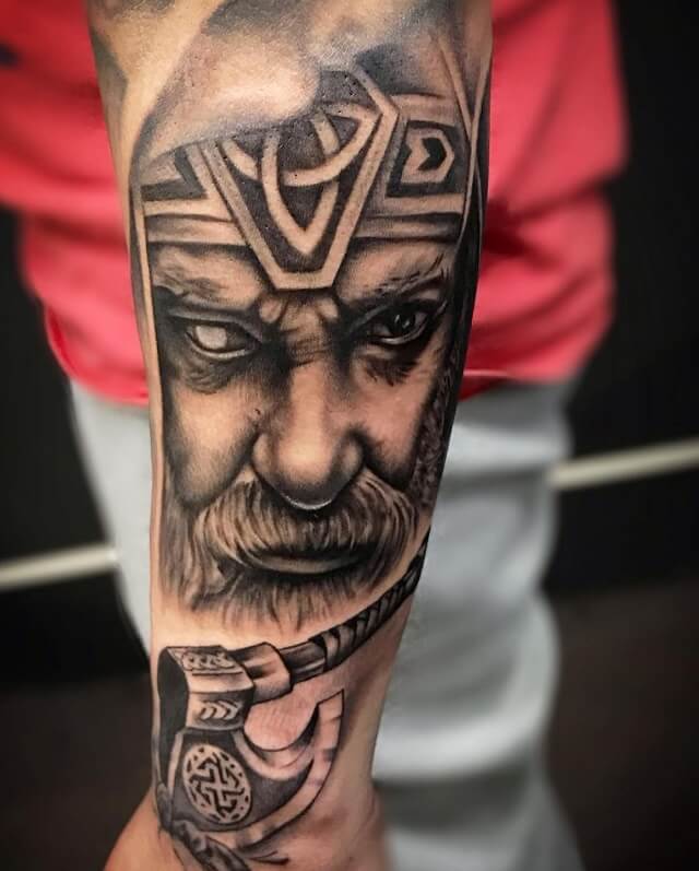 Odin GOW Temporary Tattoos for Cosplayers Viking Style Runes Tattoo Face  and Arm Tattoos. God of War Costume 