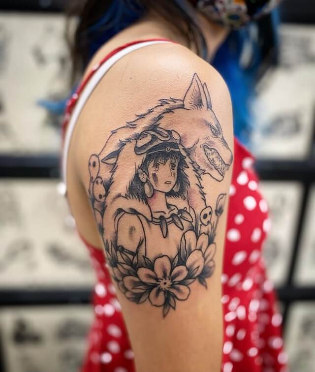 A fun Mask  Kodama from Princess Mononoke an Anime classic Made on  supahali thanks again anime tattoo princessmononoke  Instagram