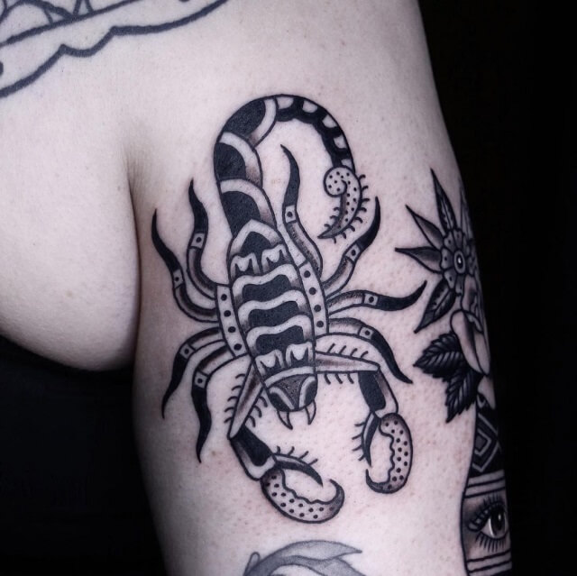 simple scorpion tattoo