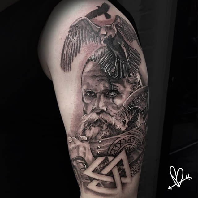  spear tattoo odin