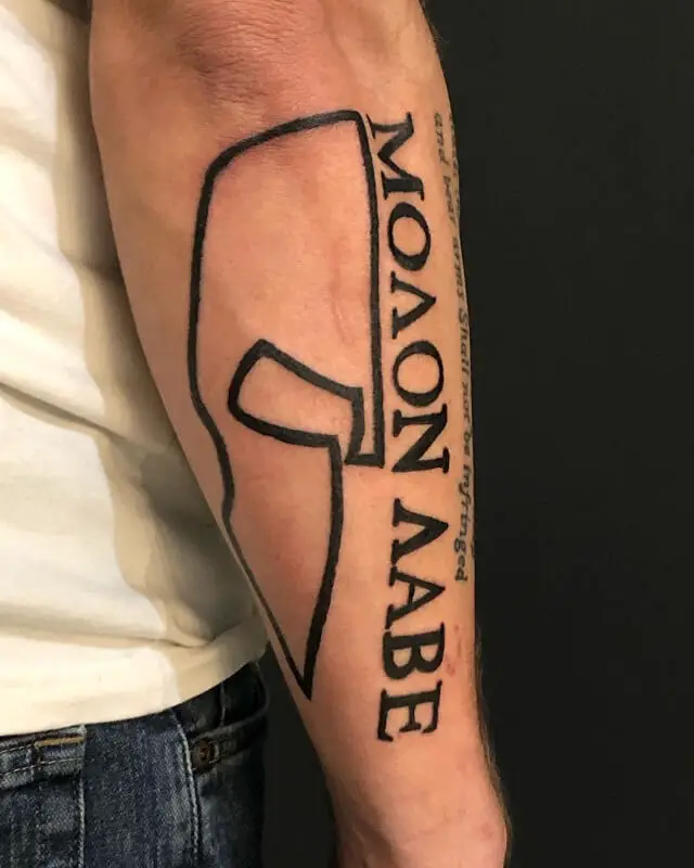 Top 33 Molon Labe Tattoos 2021 Inspiration Guide