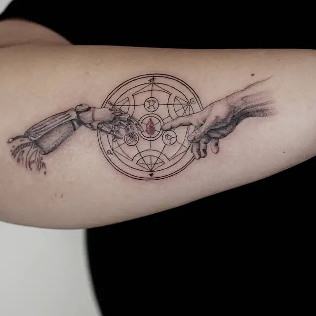 transmutation circle tattoo