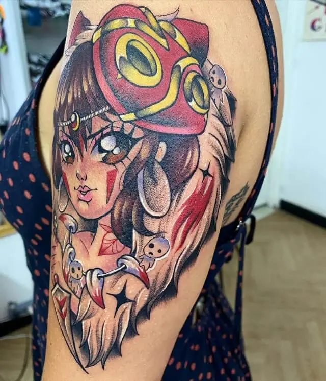 65 Princess Mononoke Tattoo Designs  Ideas You would Love