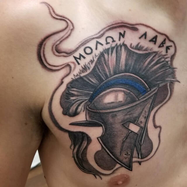 Molon labe tattoo