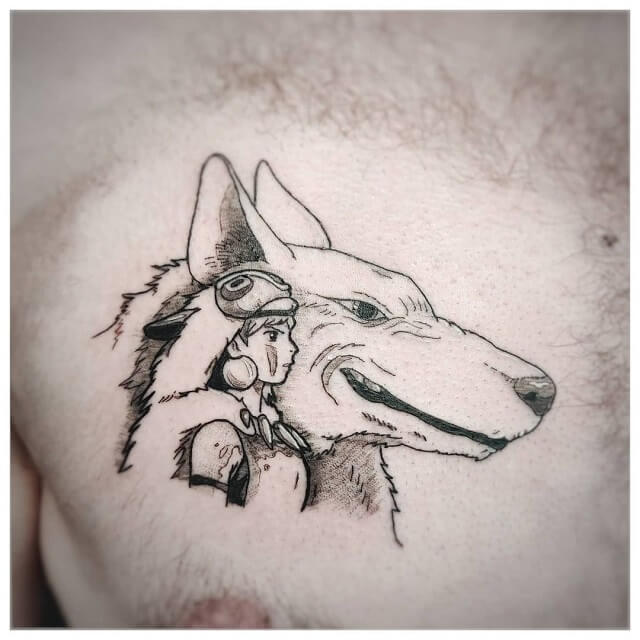  tattoo princess mononoke