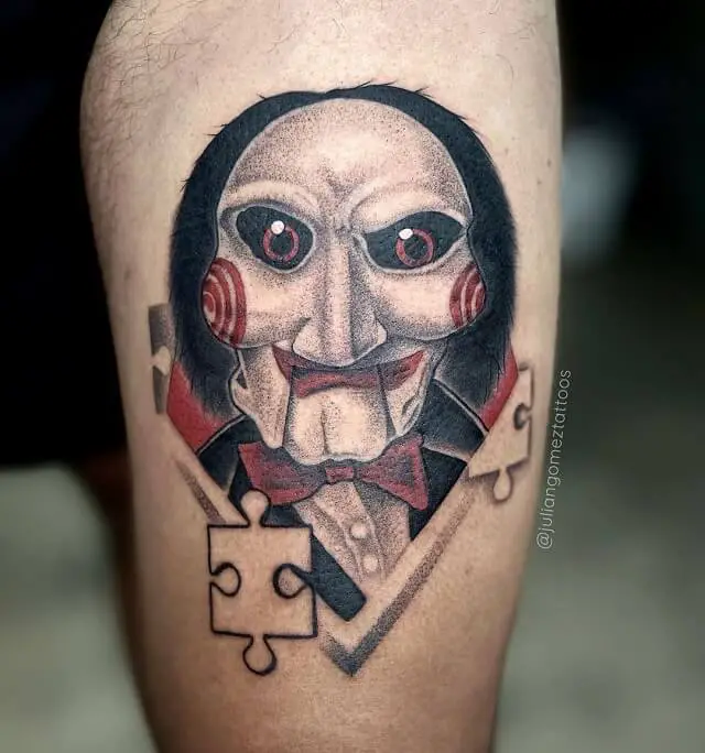 jigsaw puppet tattoo