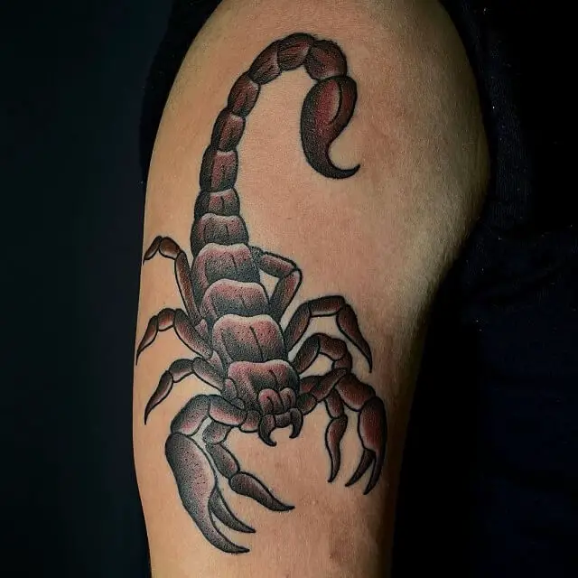 tribal scorpion tattoo