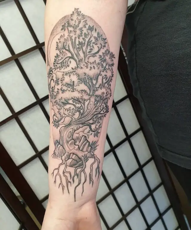  trtree tattoo of yggdrasil life