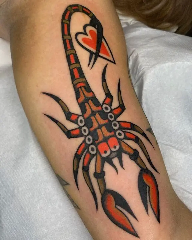 girly scorpion tattoo