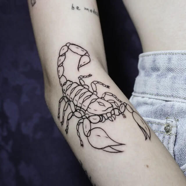 tribal and the scorpion tattoo