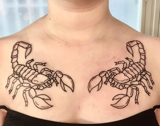 tribal scorpion tattoo