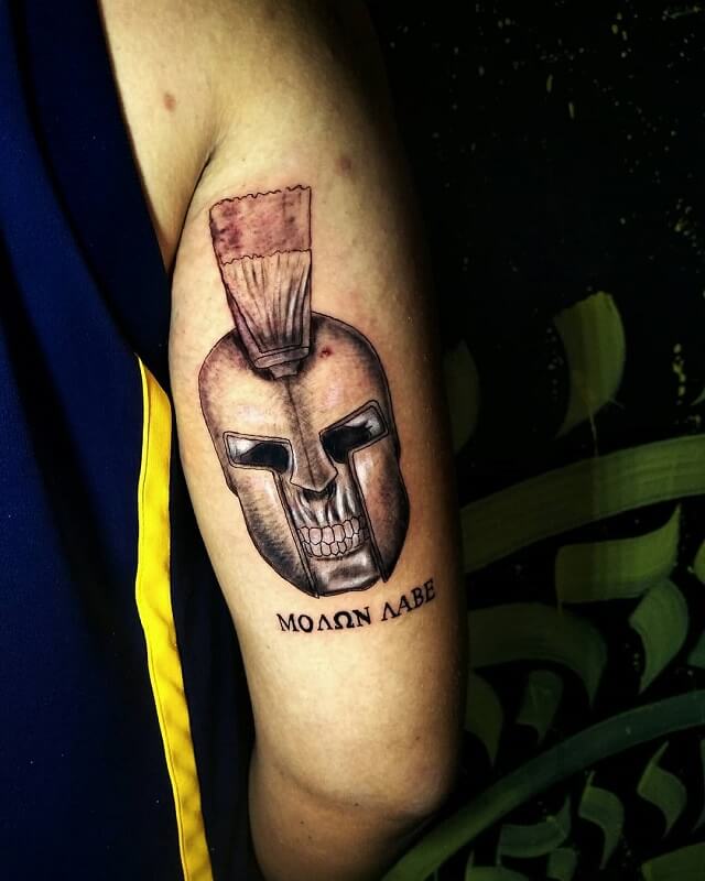 with meaning molon tattoo