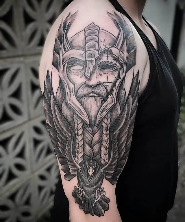 wolves tattoo odin's