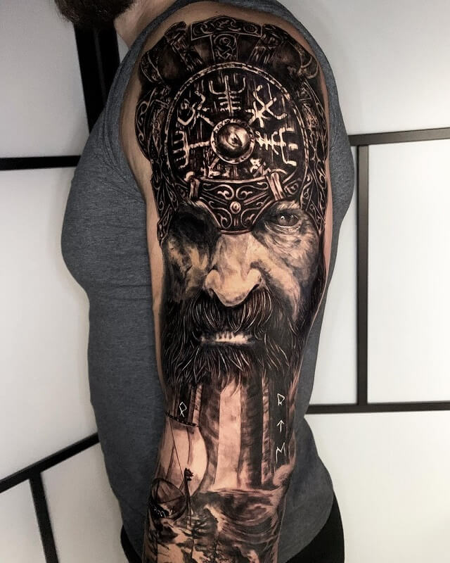 wolves tattoo spear