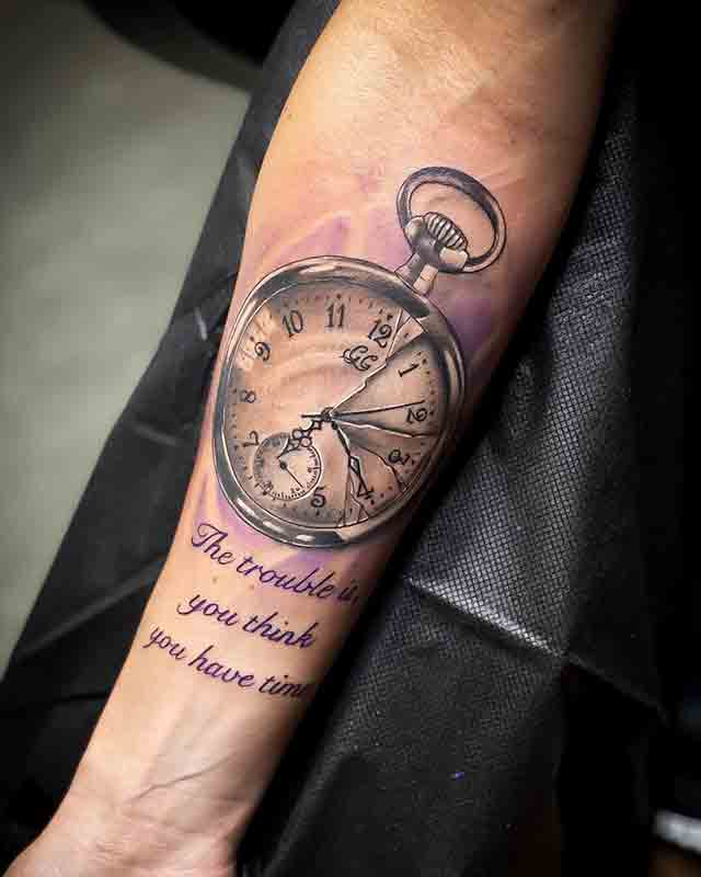 14 Beautiful Watch Tattoo Designs