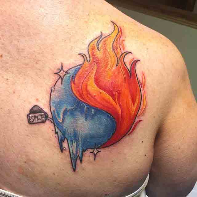 Details 84 water and fire tattoo designs latest  incdgdbentre