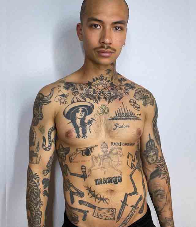 black men with patchwork tattoosTikTok Search