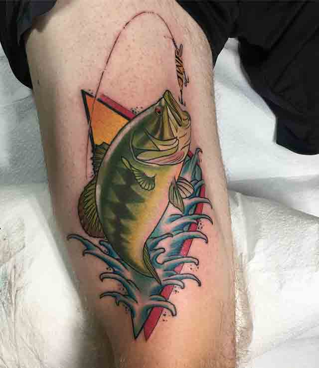 75 Bass Tattoo Designs For Men  SeaFairing Ink Ideas  Tattoo designs  men Bass fishing tattoo Tattoos