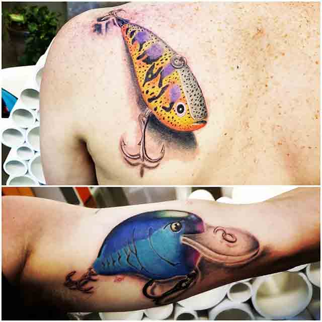 fishing bobber tattoo