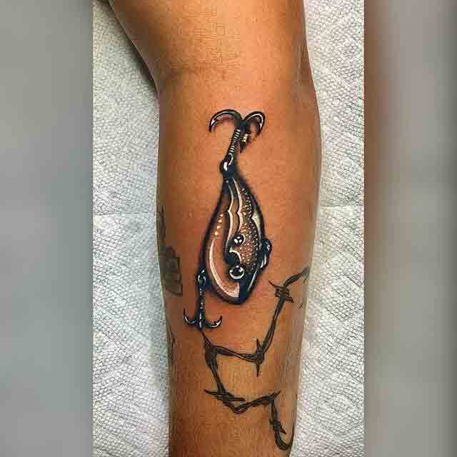 fishing bobber tattoo
