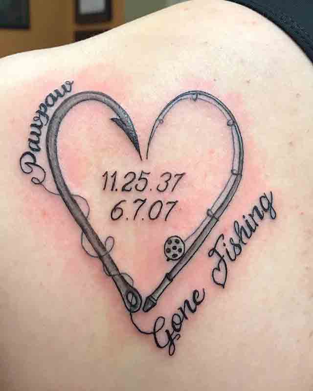 gone fishing memorial tattoos