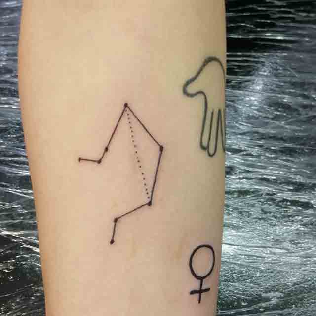 libra zodiac sign tattoo