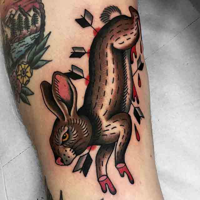 traditional-rabbit-tattoo-(4)