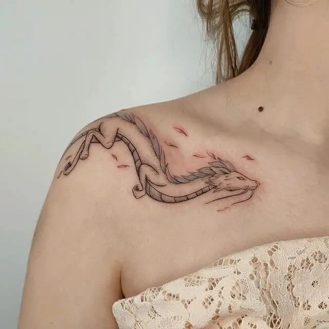 Dragon Chest Tattoo