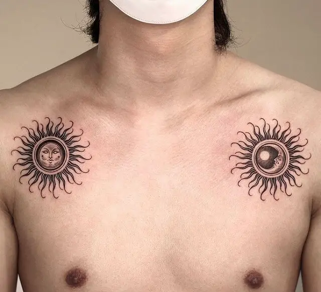 Simple Chest Tattoo