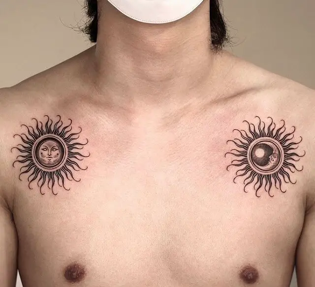 tattoos for men on chest religious