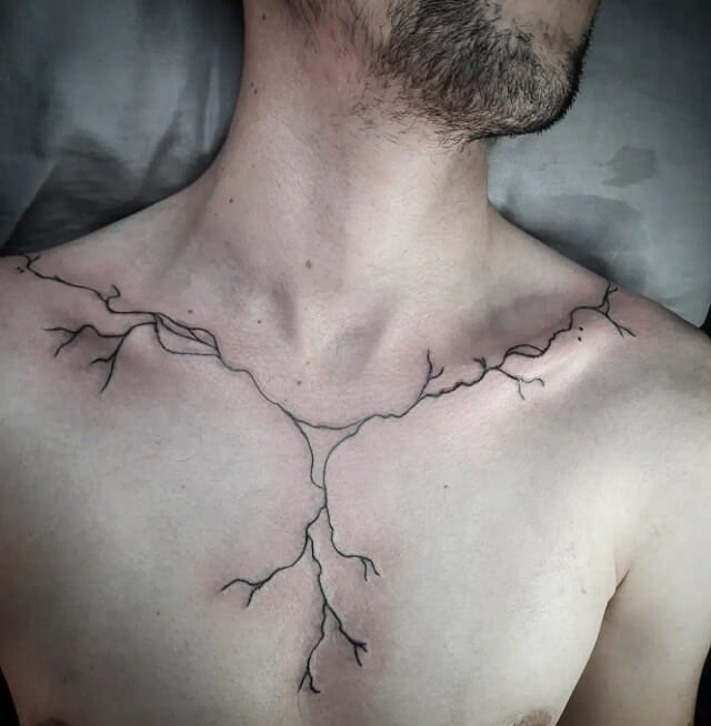 Simple Chest Tattoo