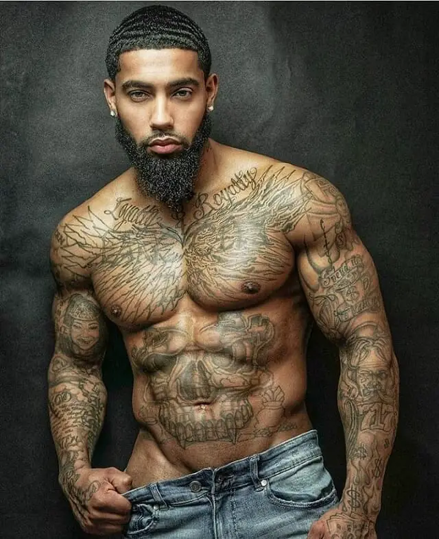 chest tattoos for black men