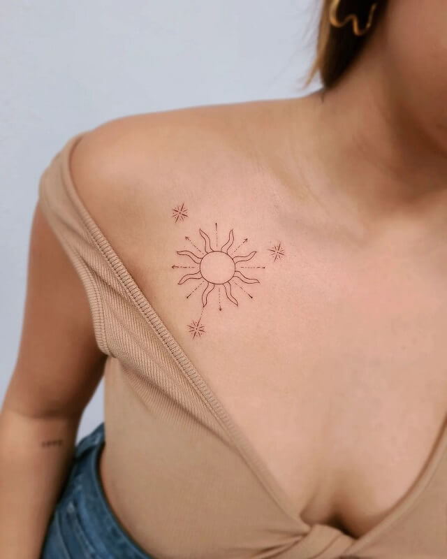 87 Best Chest Tattoos For Women To Catch Eyes In 2023! –