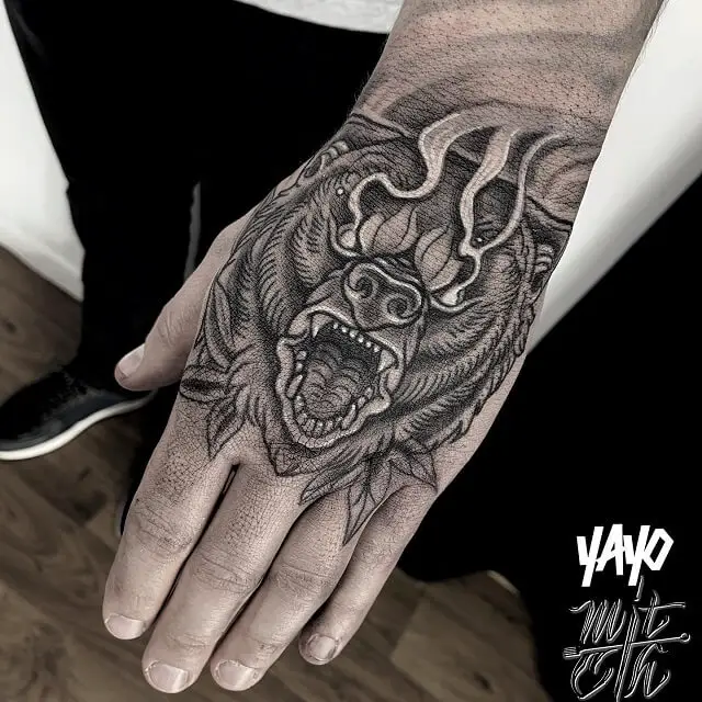 full hand tattoo