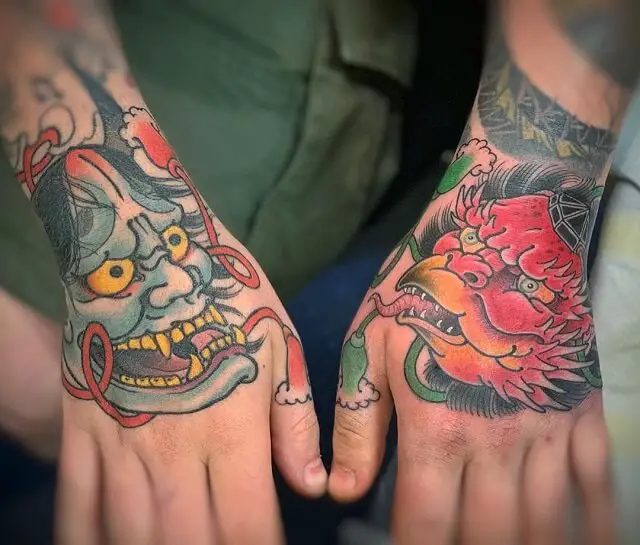 japanese hand tattoos