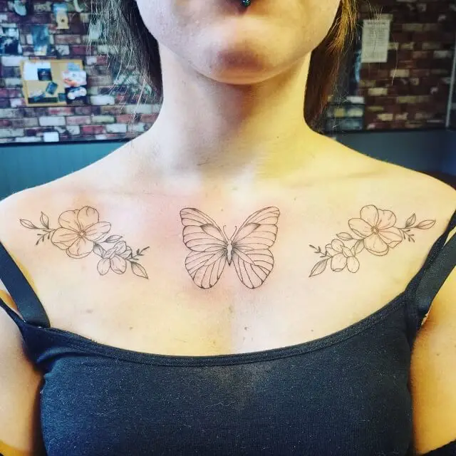simple chest tattoos