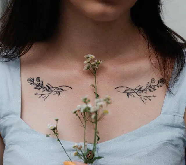 simple chest tattoos 