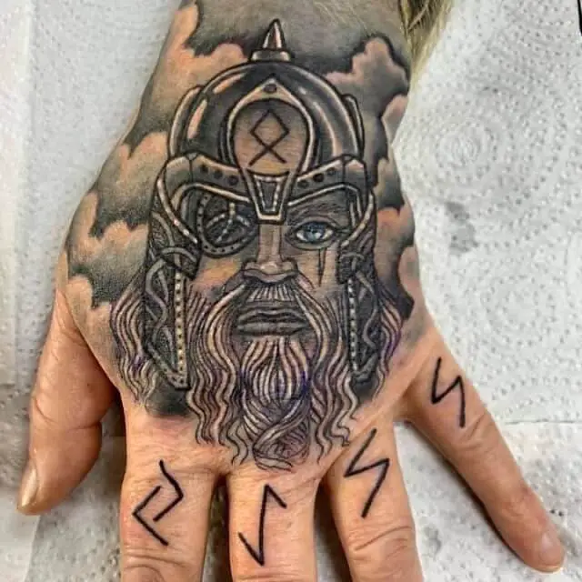 viking hand tattoos