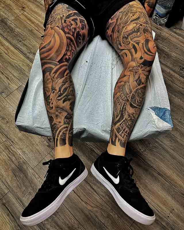 Japanese-Leg-Tattoo-(2)