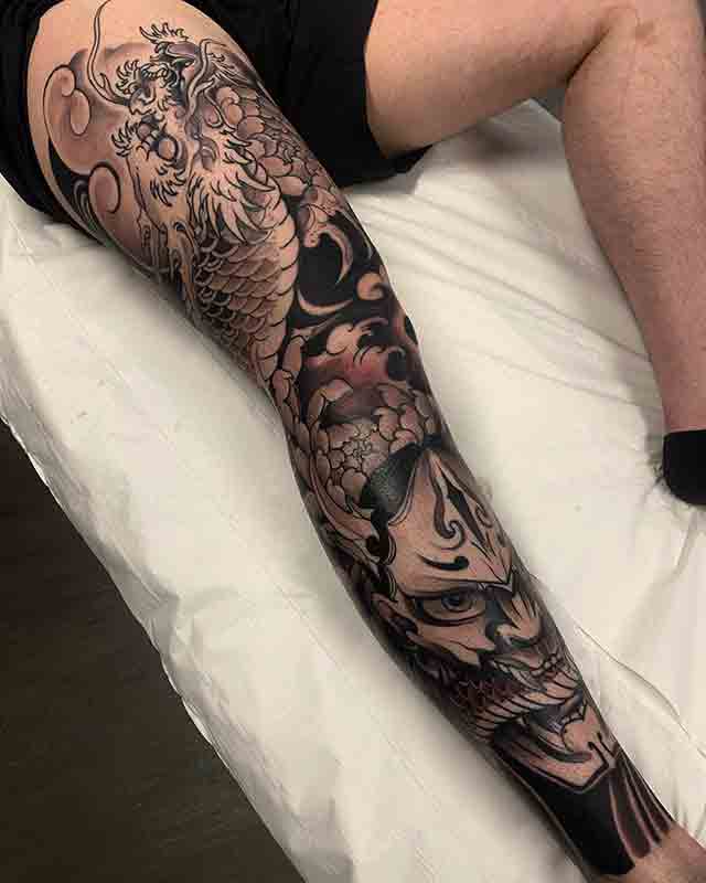 61 Dragon Tattoos Ideas For Leg