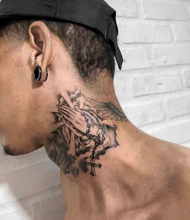 27 Nice Jesus Neck Tattoos